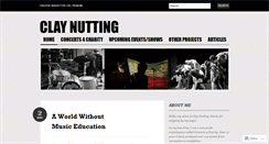 Desktop Screenshot of claynutting.wordpress.com