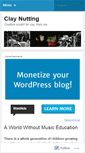 Mobile Screenshot of claynutting.wordpress.com