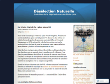 Tablet Screenshot of deselection.wordpress.com