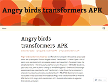 Tablet Screenshot of angrybirdstransformersapk.wordpress.com