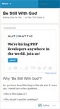 Mobile Screenshot of bestillwithgod.wordpress.com