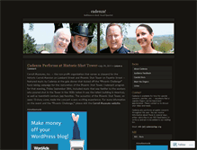 Tablet Screenshot of cadenzasings.wordpress.com