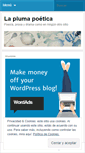 Mobile Screenshot of laplumapoetica.wordpress.com