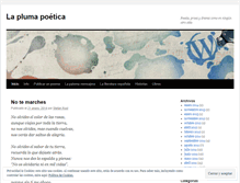 Tablet Screenshot of laplumapoetica.wordpress.com