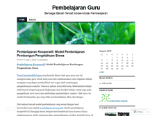 Tablet Screenshot of pembelajaranguru.wordpress.com