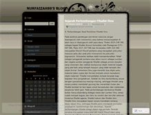 Tablet Screenshot of nurfaizah89.wordpress.com