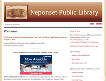 Tablet Screenshot of neponsetpubliclibrary.wordpress.com