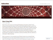 Tablet Screenshot of itsbooties.wordpress.com
