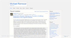 Desktop Screenshot of michaelramscar.wordpress.com