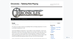 Desktop Screenshot of chroniclesgame.wordpress.com
