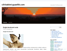 Tablet Screenshot of ciltbakimiguzellik.wordpress.com