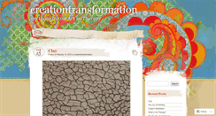 Desktop Screenshot of creationtransformation.wordpress.com