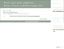 Tablet Screenshot of cebuheritage.wordpress.com