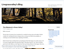 Tablet Screenshot of livegrassvalley.wordpress.com