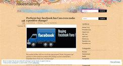 Desktop Screenshot of nikieshairony.wordpress.com