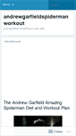 Mobile Screenshot of andrewgarfieldspidermanworkout.wordpress.com