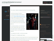 Tablet Screenshot of andrewgarfieldspidermanworkout.wordpress.com