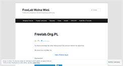 Desktop Screenshot of freelabpl.wordpress.com