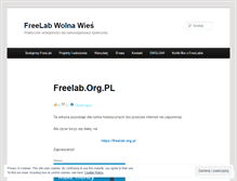 Tablet Screenshot of freelabpl.wordpress.com