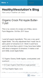 Mobile Screenshot of healthylifesolution.wordpress.com