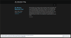 Desktop Screenshot of jklministries.wordpress.com