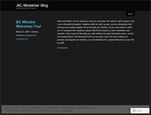 Tablet Screenshot of jklministries.wordpress.com