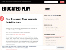 Tablet Screenshot of educatedplay.wordpress.com