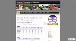 Desktop Screenshot of baseballmalaysia.wordpress.com