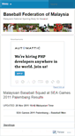 Mobile Screenshot of baseballmalaysia.wordpress.com
