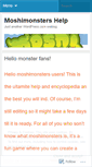 Mobile Screenshot of moshimonstershelp.wordpress.com