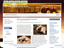 Tablet Screenshot of beyondthekitchen.wordpress.com
