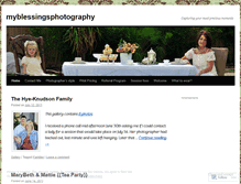 Tablet Screenshot of myblessingsphotography.wordpress.com