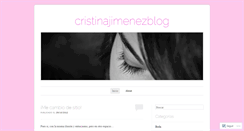 Desktop Screenshot of cristinajimenezblog.wordpress.com