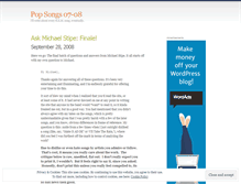 Tablet Screenshot of popsongs.wordpress.com