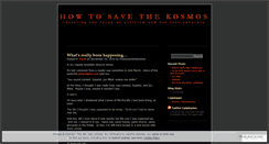 Desktop Screenshot of howtosavethekosmos.wordpress.com