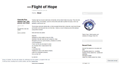 Desktop Screenshot of flightofhopeblog.wordpress.com