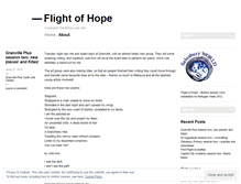 Tablet Screenshot of flightofhopeblog.wordpress.com