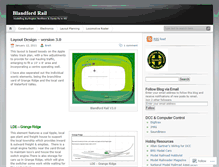 Tablet Screenshot of blandfordrail.wordpress.com