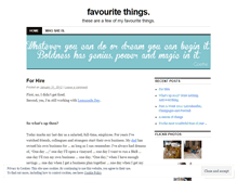 Tablet Screenshot of favouritethings.wordpress.com