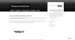 Desktop Screenshot of 60secondnews.wordpress.com