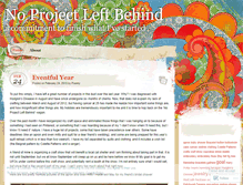 Tablet Screenshot of noprojectleftbehind.wordpress.com