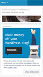 Mobile Screenshot of fellintomotherhood.wordpress.com