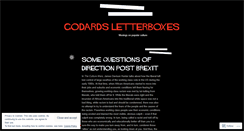 Desktop Screenshot of godardsletterboxes.wordpress.com