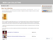 Tablet Screenshot of beercancollecting.wordpress.com