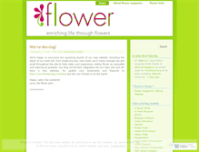 Tablet Screenshot of flowermag.wordpress.com