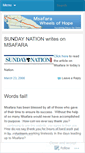 Mobile Screenshot of msafara.wordpress.com