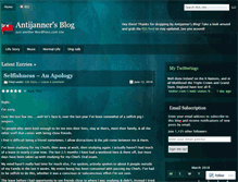 Tablet Screenshot of antijanner.wordpress.com