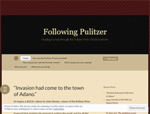 Tablet Screenshot of followingpulitzer.wordpress.com