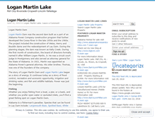 Tablet Screenshot of loganmartinlake.wordpress.com