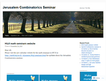 Tablet Screenshot of combseminar.wordpress.com